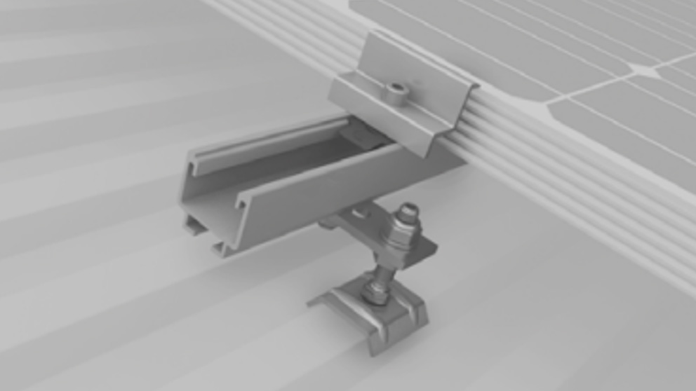 K2 Halter für Trapezblech- oder Sandwichelement-Eindeckungen 